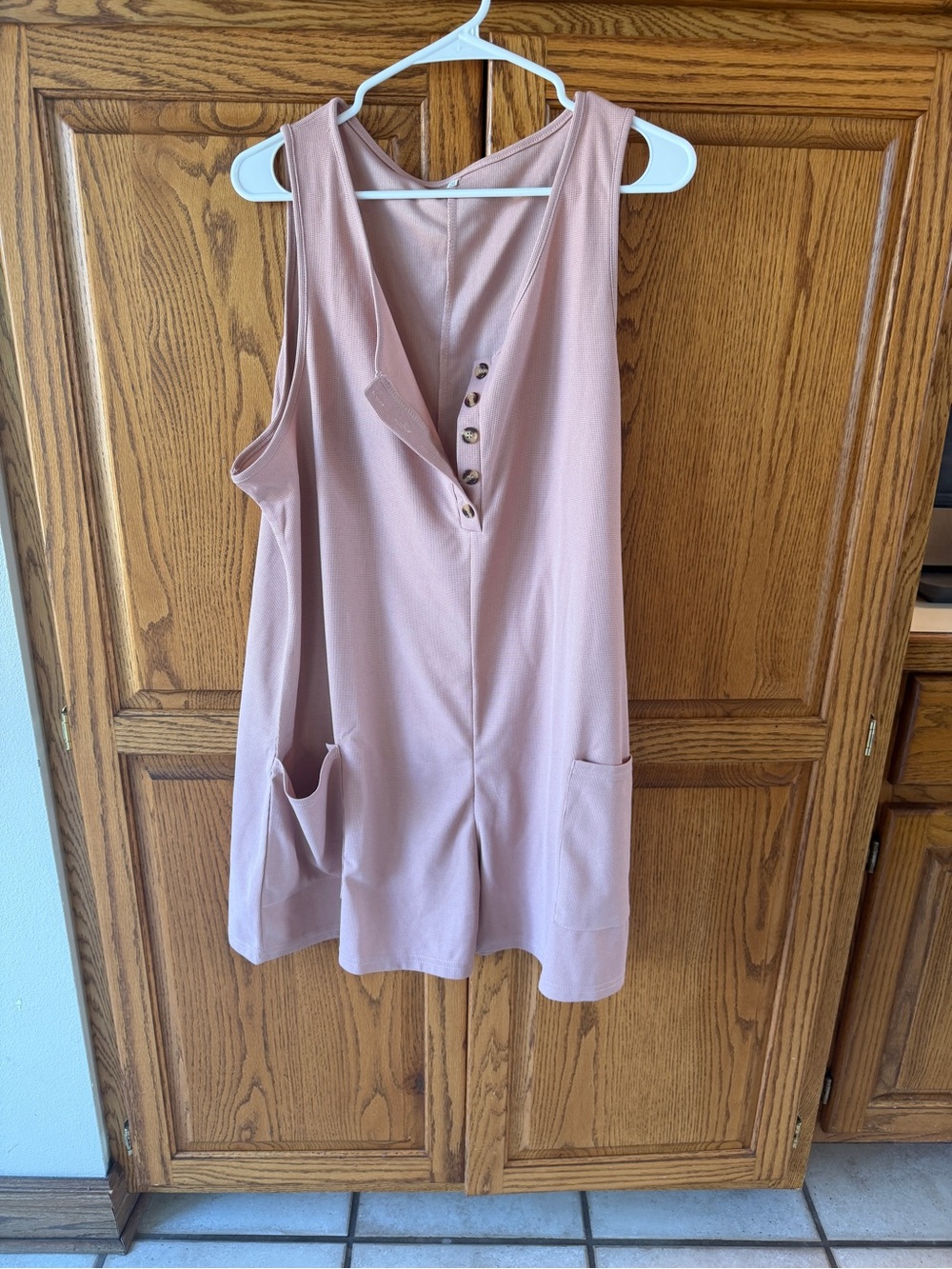 Blush pink women's romper